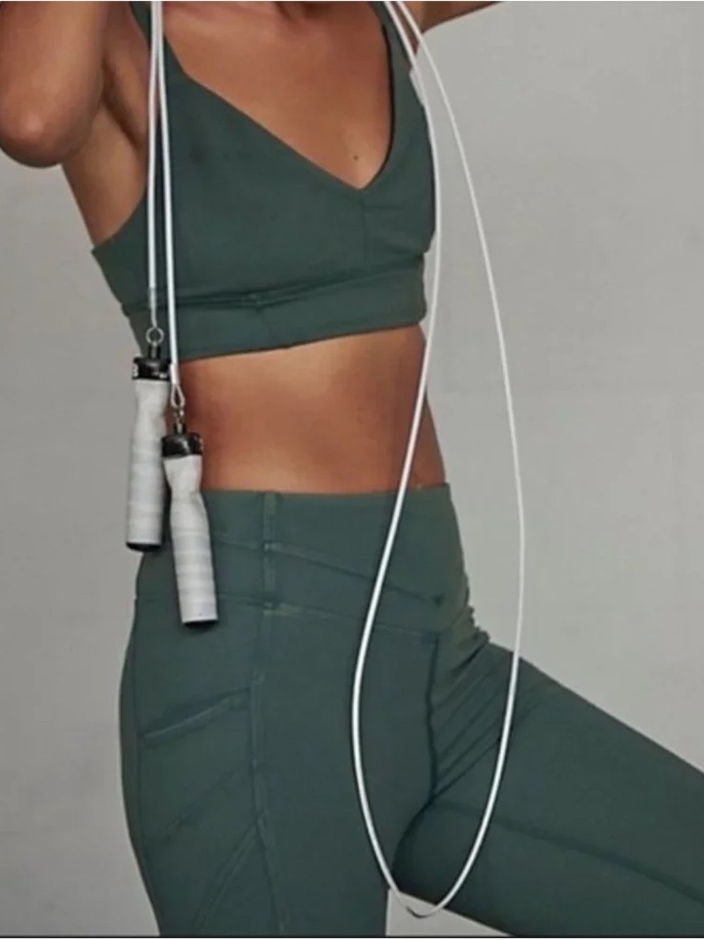 Free People x FP Movement On Cloud Nine Leggings Womens M Sage Green Pockets